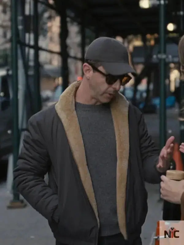 Kendall Roy Succession S04 Shearling Jacket