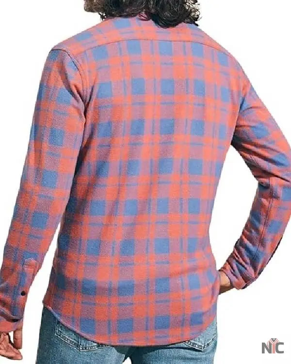 Kevin Costner’s the West Rose Blue Plaid Shirt