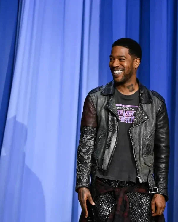 The Tonight Show S12 Kid Cudi Black Leather Jacket