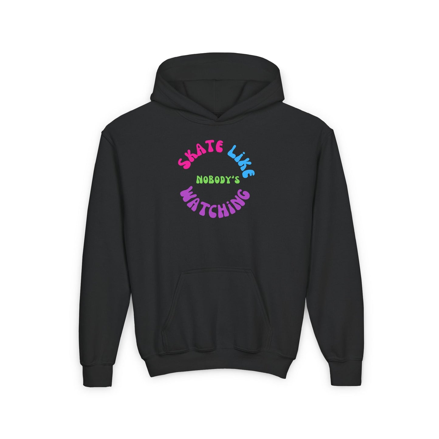 Kids Colorful Skate Like Nobody's Watching Hoodie