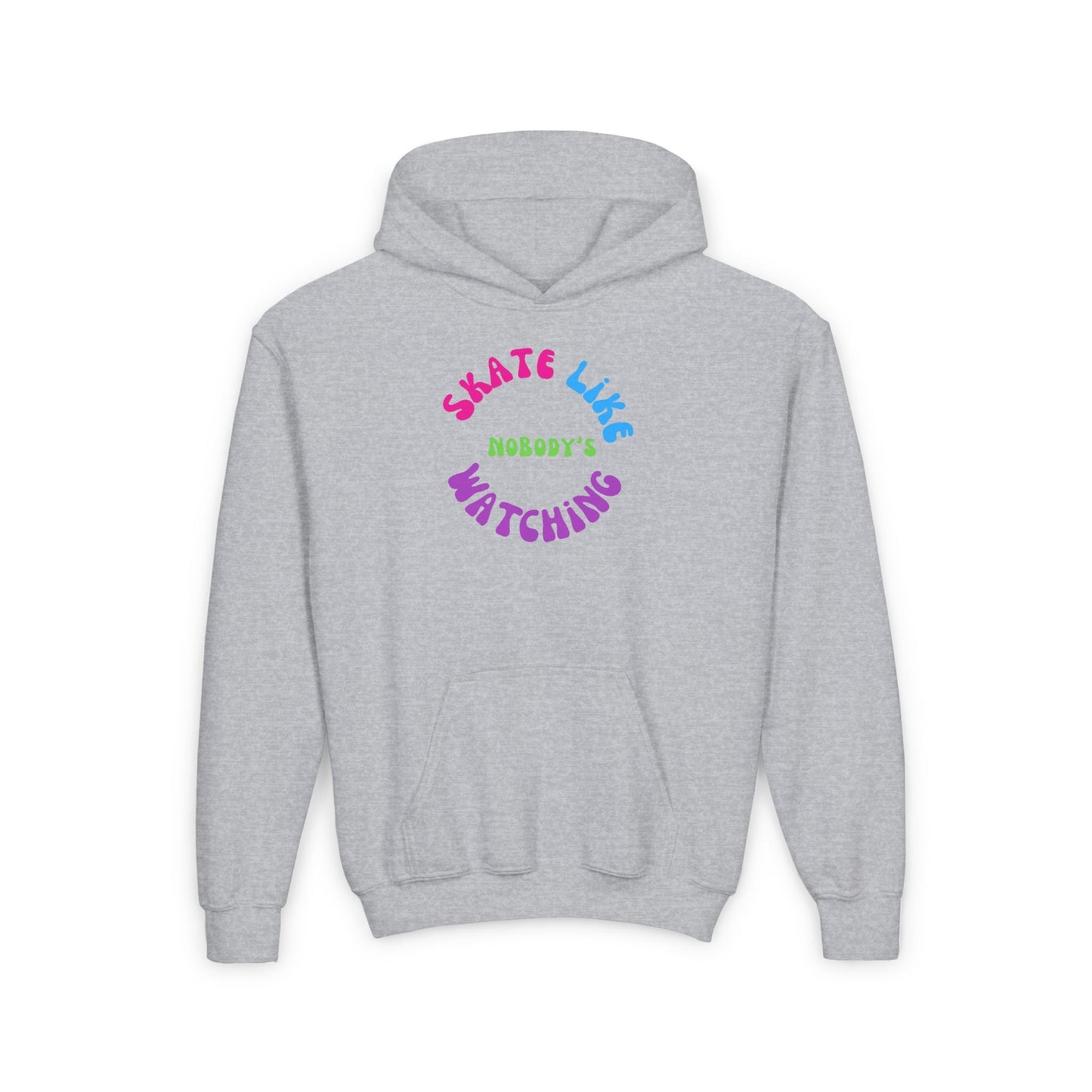 Kids Colorful Skate Like Nobody's Watching Hoodie