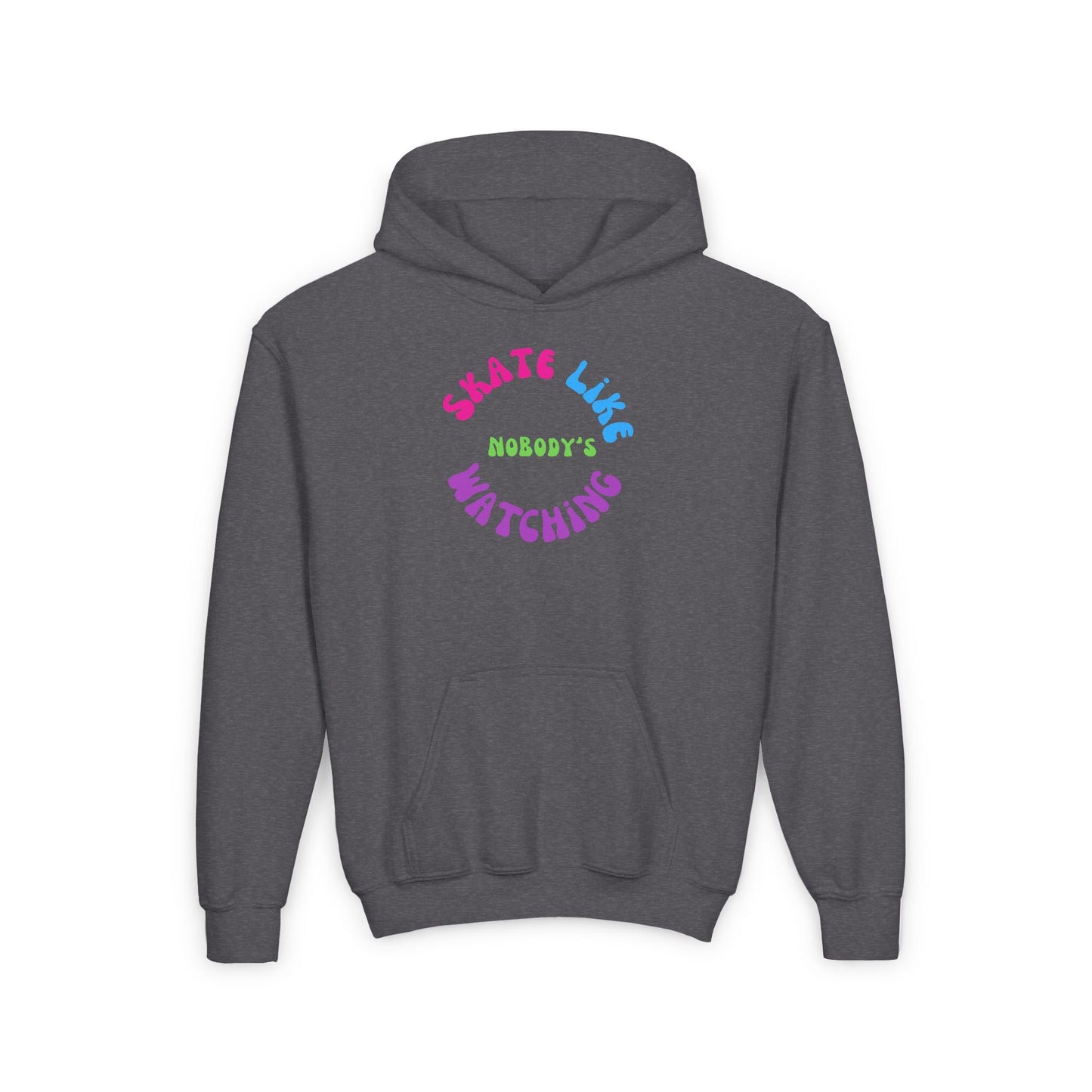 Kids Colorful Skate Like Nobody's Watching Hoodie