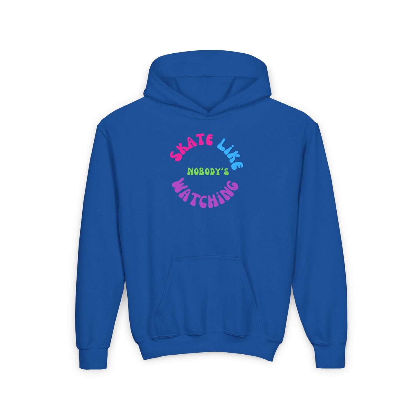 Kids Colorful Skate Like Nobody's Watching Hoodie