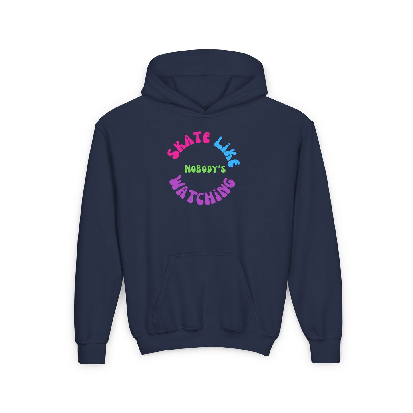 Kids Colorful Skate Like Nobody's Watching Hoodie