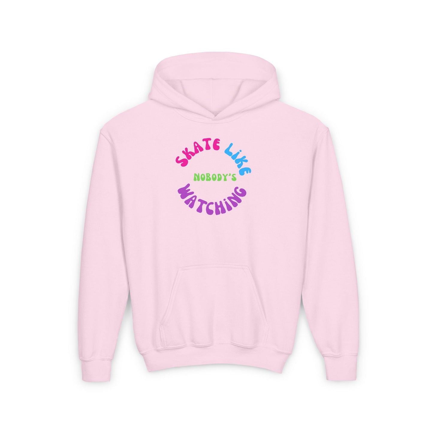 Kids Colorful Skate Like Nobody's Watching Hoodie