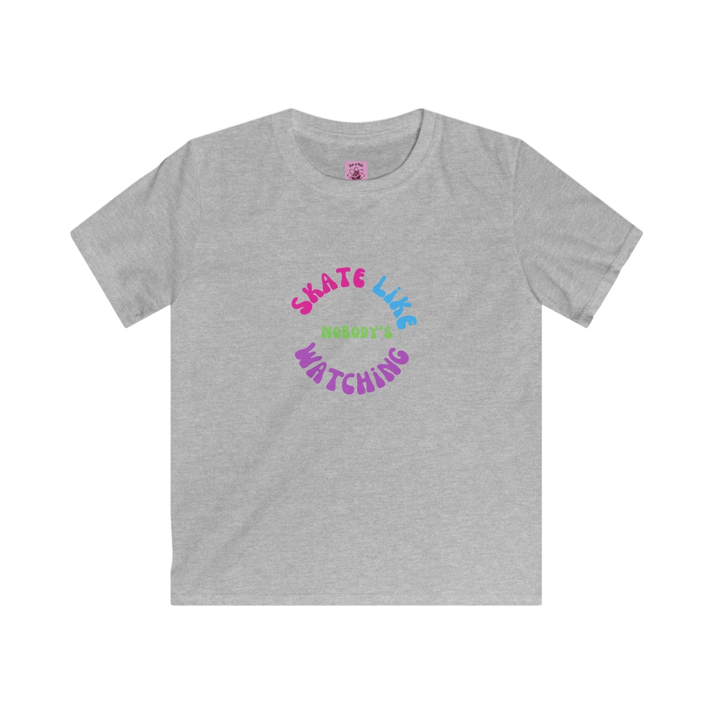 Kids Colorful Skate Like Nobody's Watching Tee