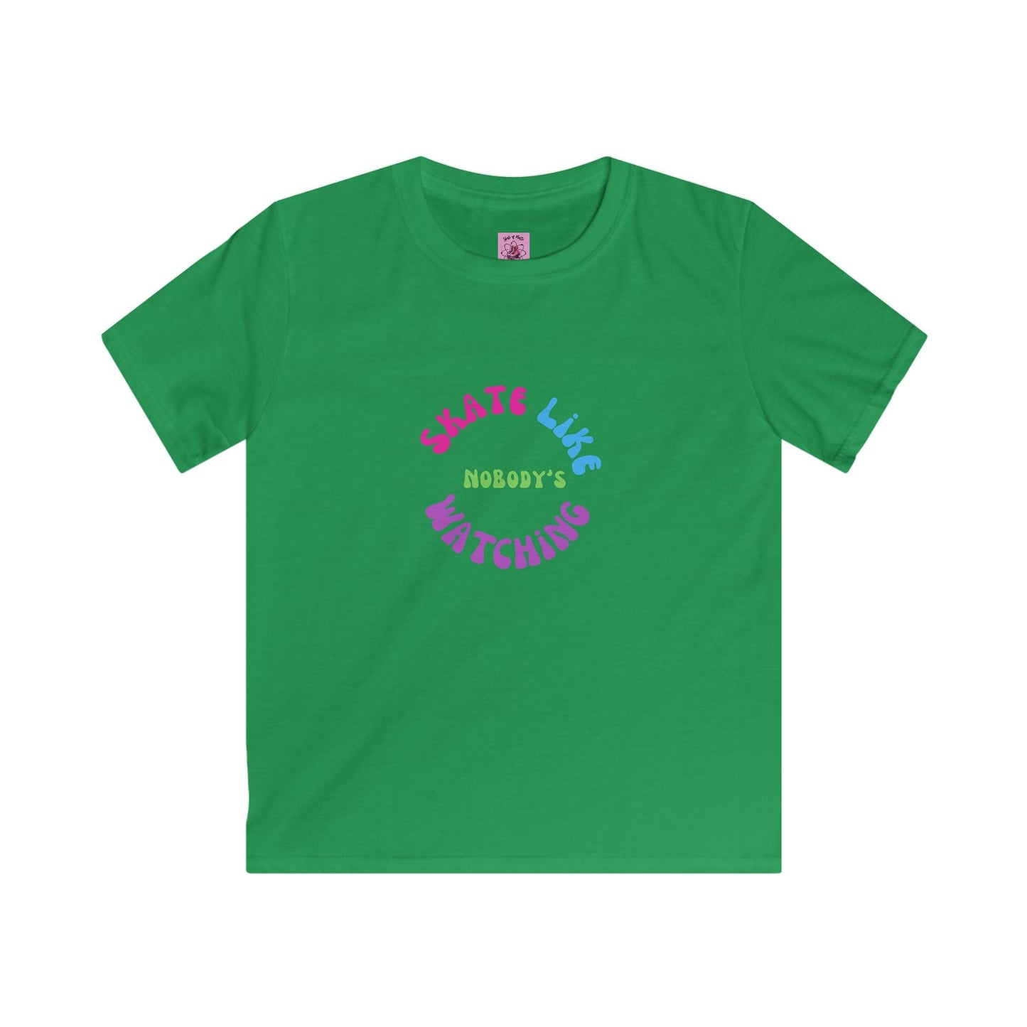 Kids Colorful Skate Like Nobody's Watching Tee