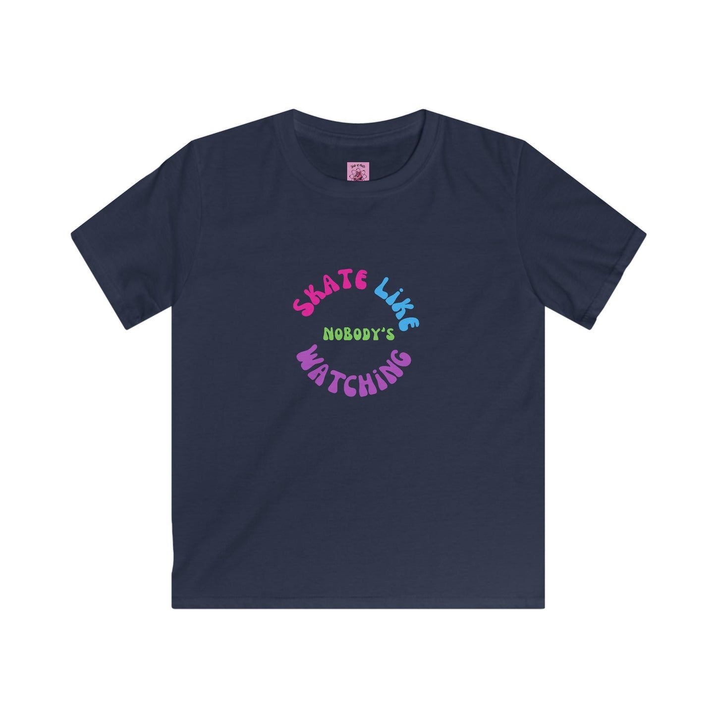 Kids Colorful Skate Like Nobody's Watching Tee