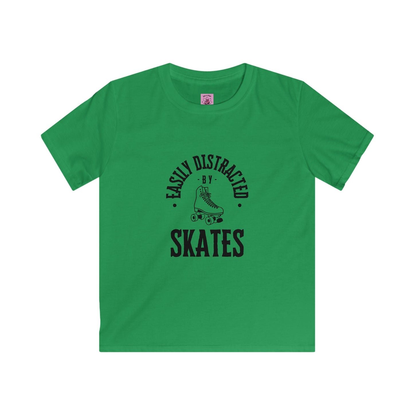 Kids Easily Distracted by Skates Tee