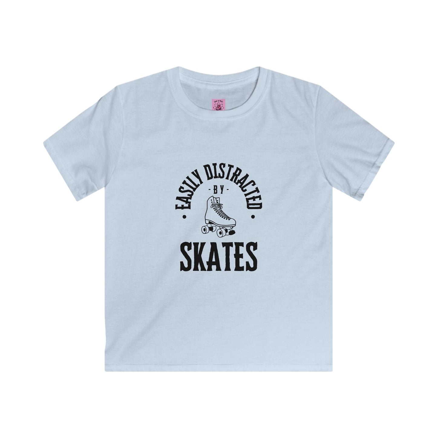 Kids Easily Distracted by Skates Tee