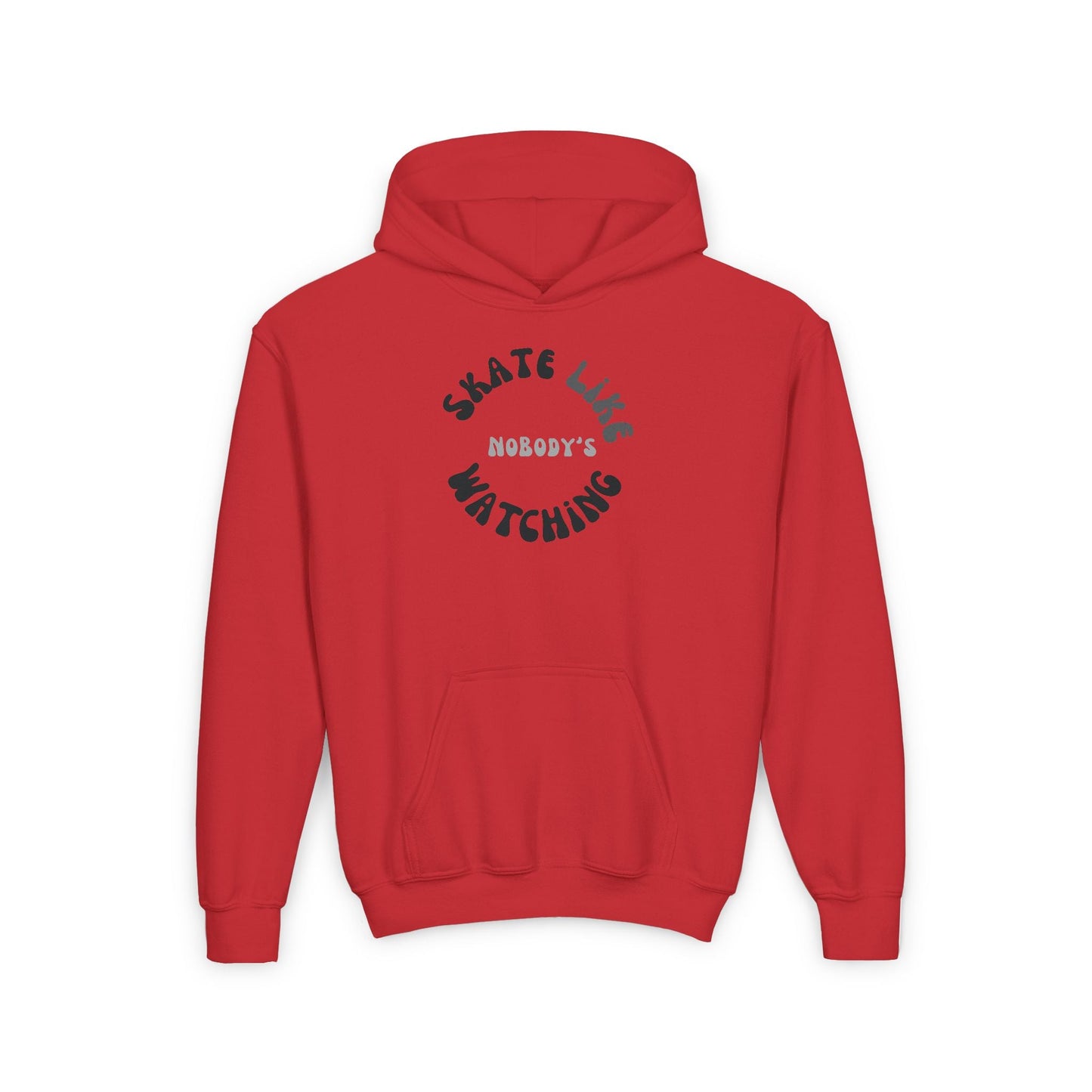 Kids Monotone Skate Like Nobody's Watching Hoodie