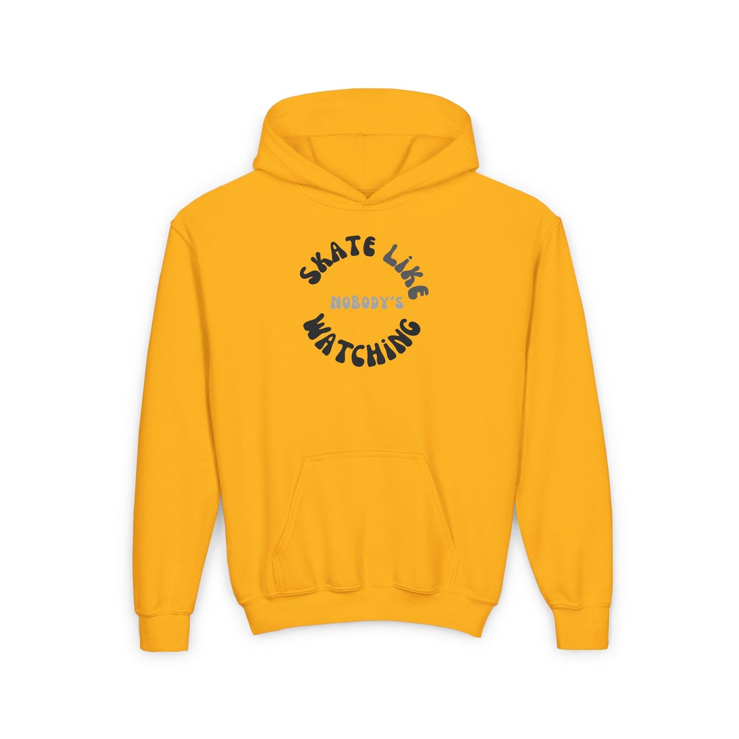 Kids Monotone Skate Like Nobody's Watching Hoodie