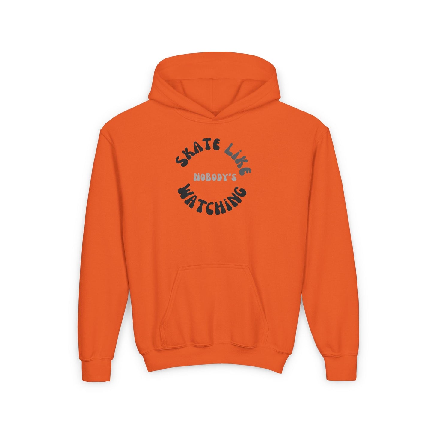 Kids Monotone Skate Like Nobody's Watching Hoodie