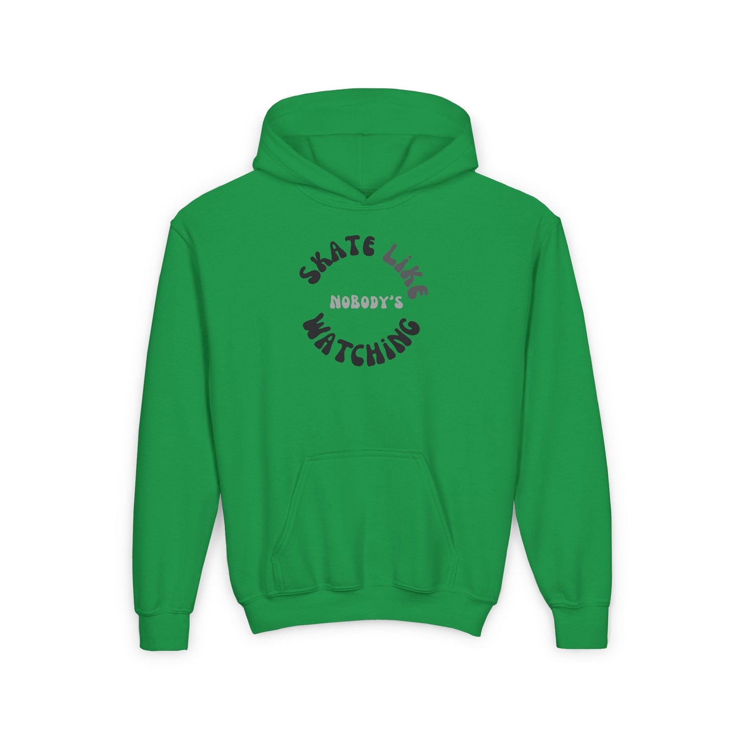 Kids Monotone Skate Like Nobody's Watching Hoodie