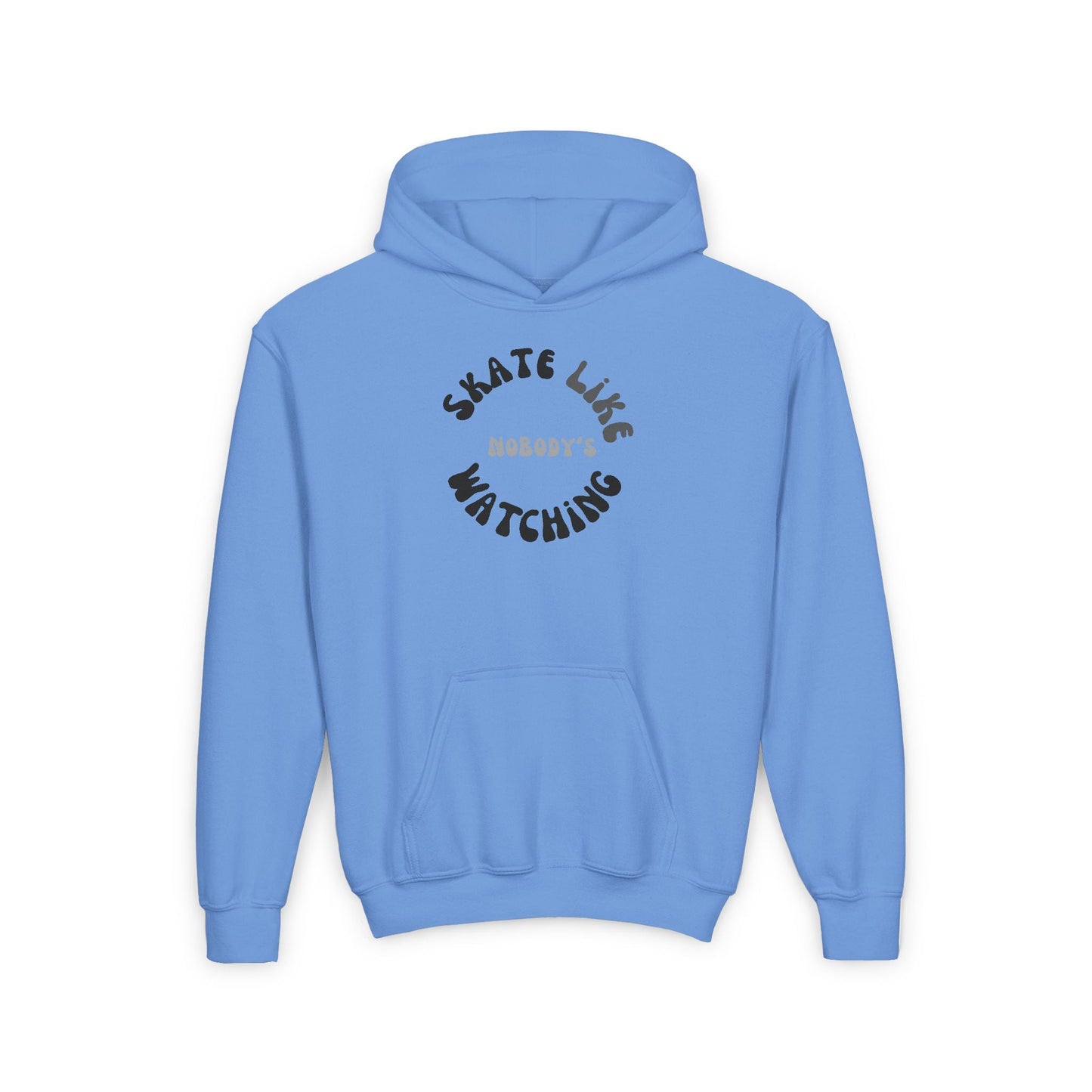 Kids Monotone Skate Like Nobody's Watching Hoodie