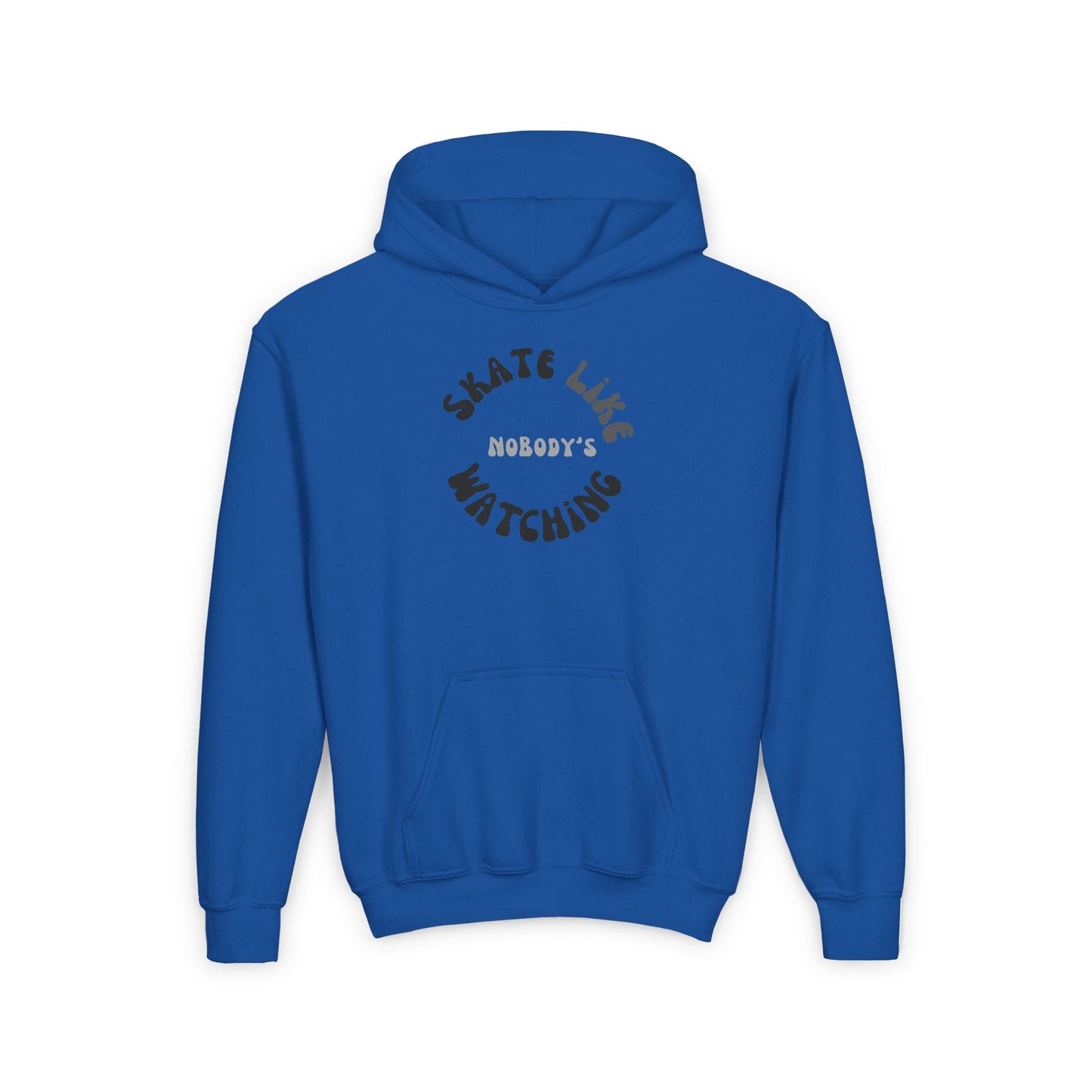 Kids Monotone Skate Like Nobody's Watching Hoodie