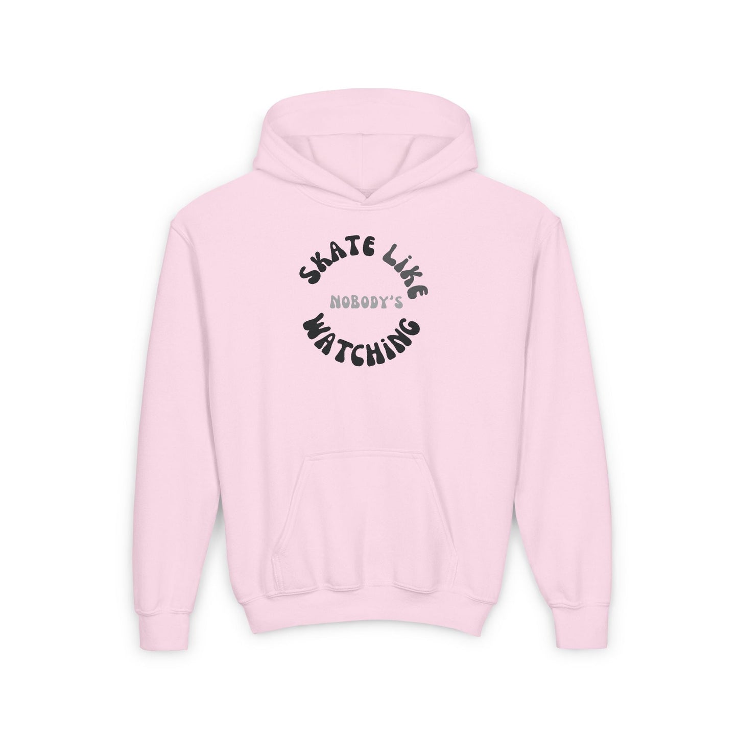 Kids Monotone Skate Like Nobody's Watching Hoodie