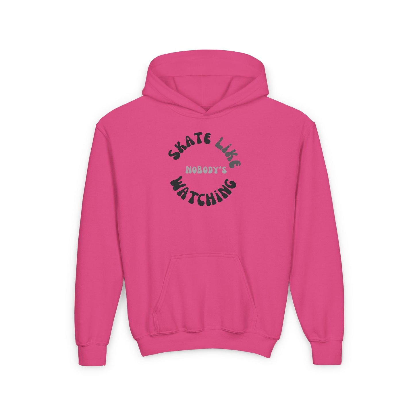 Kids Monotone Skate Like Nobody's Watching Hoodie