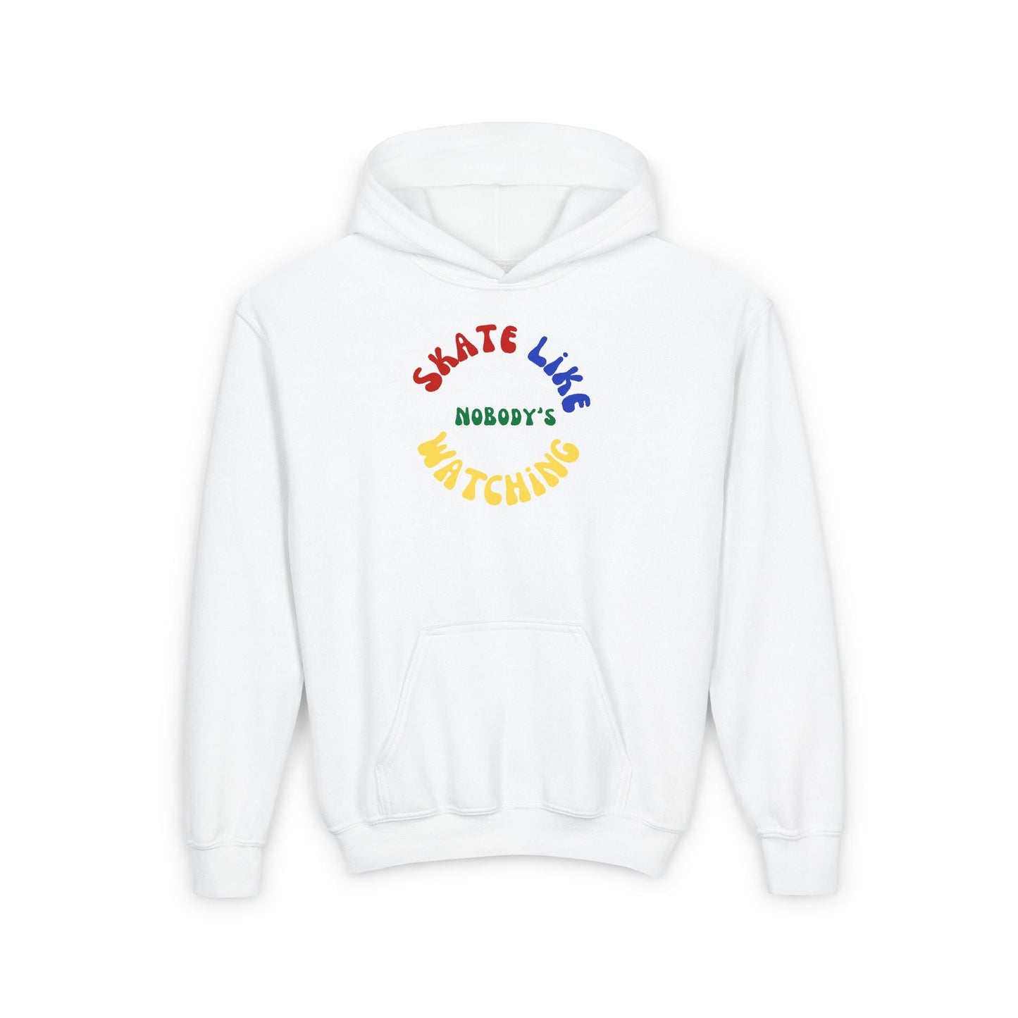 Kids Primary Skate Like Nobody's Watching Hoodie
