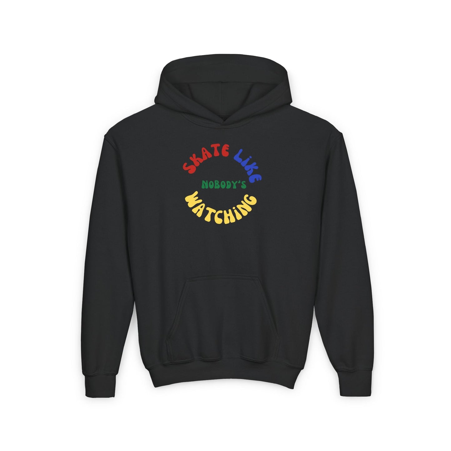 Kids Primary Skate Like Nobody's Watching Hoodie