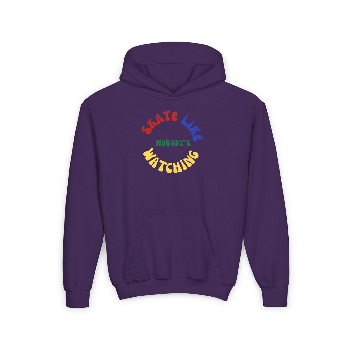 Kids Primary Skate Like Nobody's Watching Hoodie