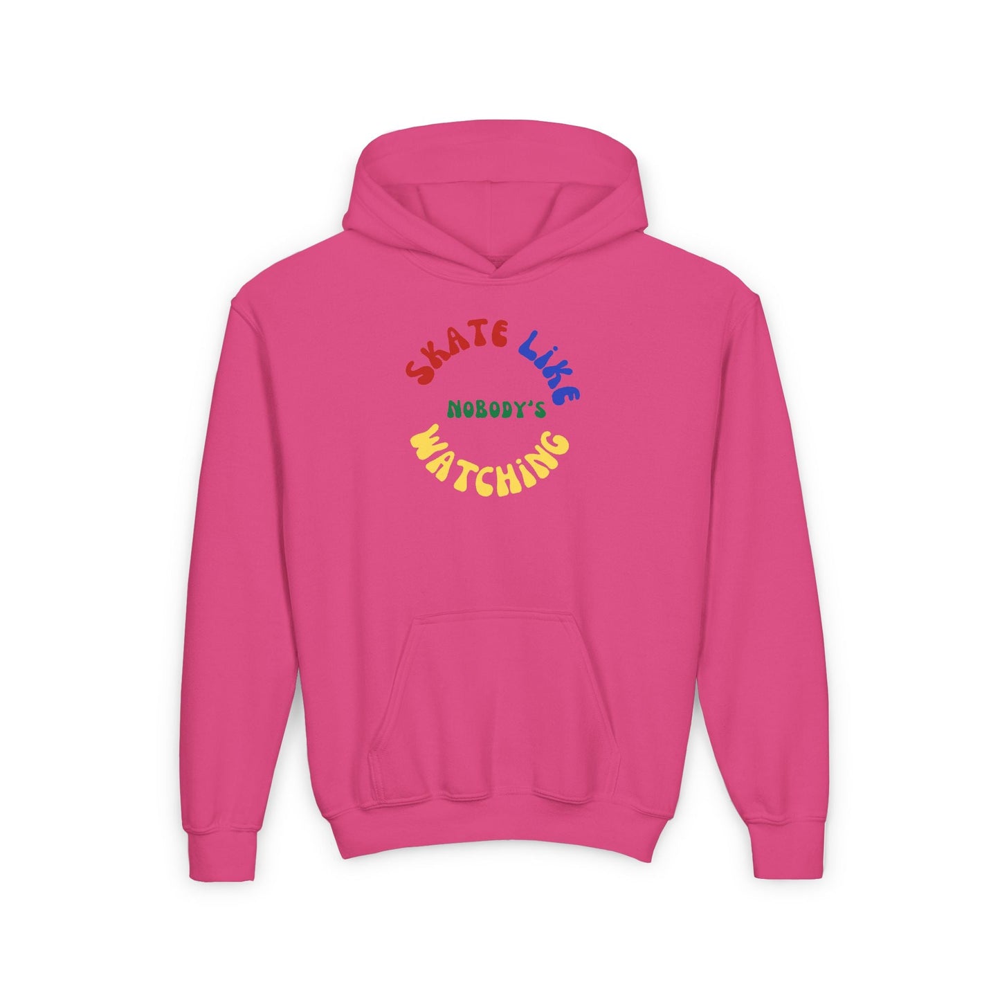 Kids Primary Skate Like Nobody's Watching Hoodie