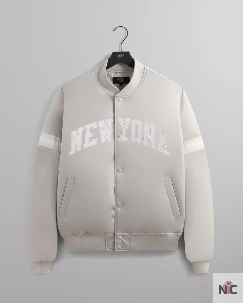 Kith For The New York Knicks Empire Satin Bomber Jacket
