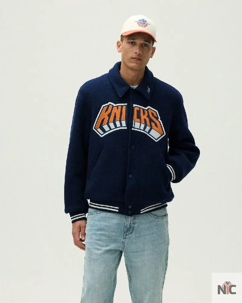 Kith For The New York Knicks Empire Wool Coaches Jacket