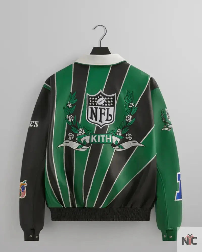 Kith & Jeff Hamilton for the NFL: Eagles Leather Varsity Jacket