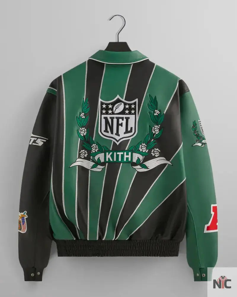 Kith & Jeff Hamilton for the NFL: Jets Leather Varsity Jacket