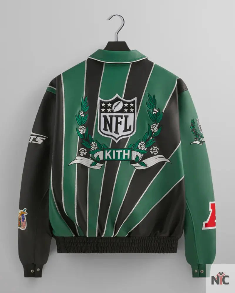 Kith & Jeff Hamilton for the NFL: Jets Leather Varsity Jacket