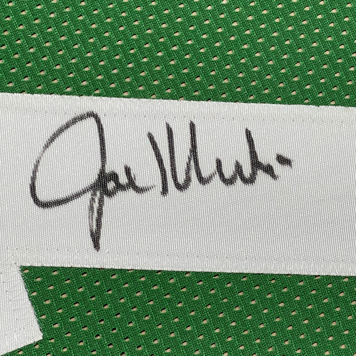 Framed Autographed/Signed Joe Klecko 35x39 New York Green Football Jersey Beckett BAS COA