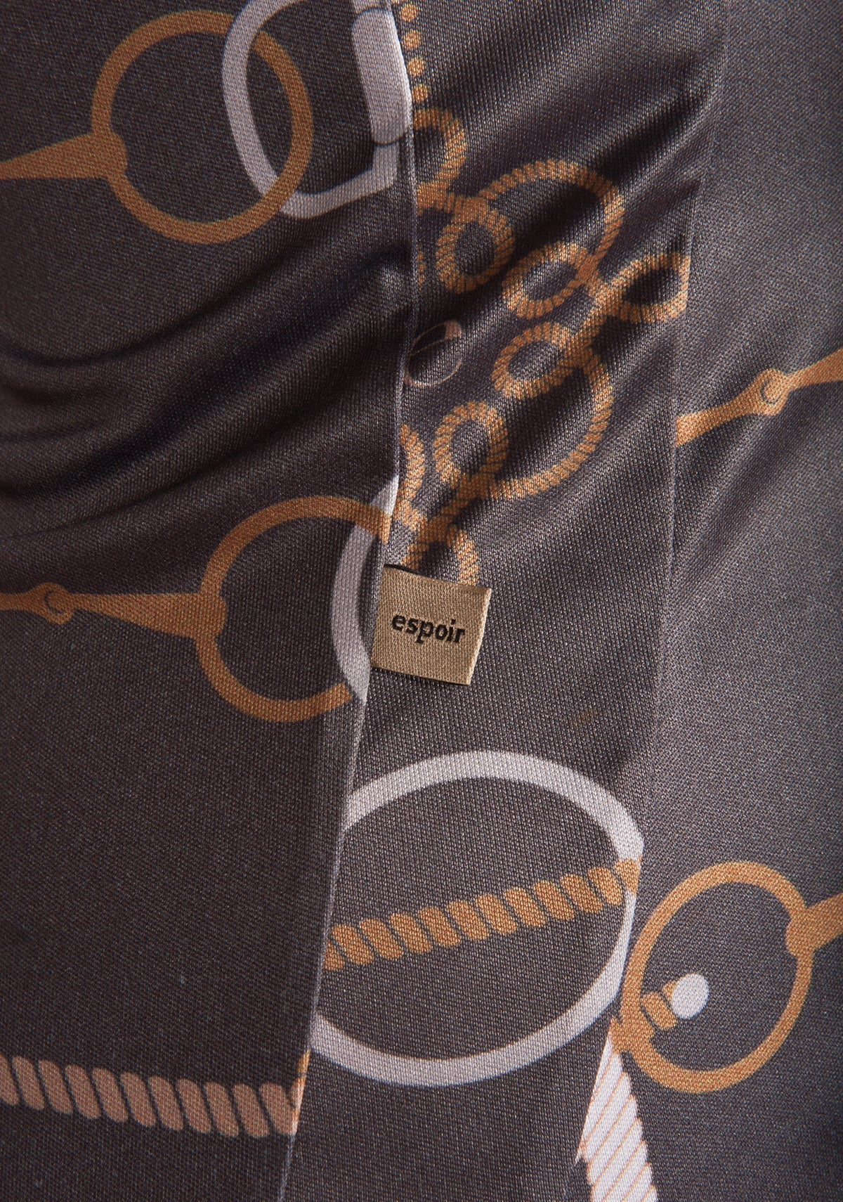 Grey Knitted Chord Quarter Zip Sun Shirt