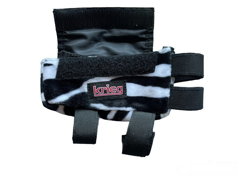 Krieg Cycling Bento Box Big Bag for front of the bike - Faux Zebra Fur