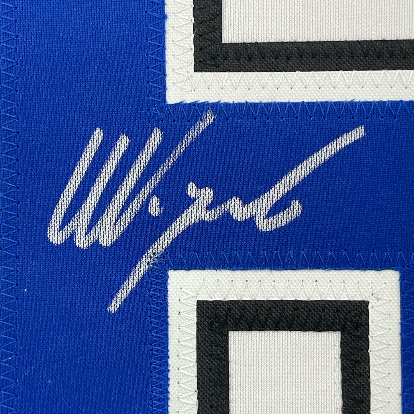 Framed Autographed/Signed Nikita Kucherov 35x39 Tampa Bay White Hockey Jersey PSA/DNA COA