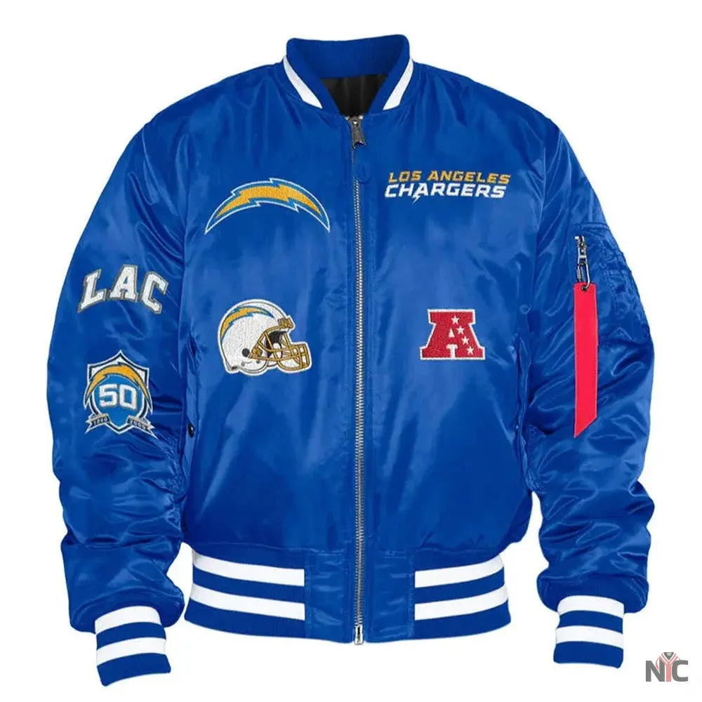 LA Chargers Ma-1 Bomber Jacket