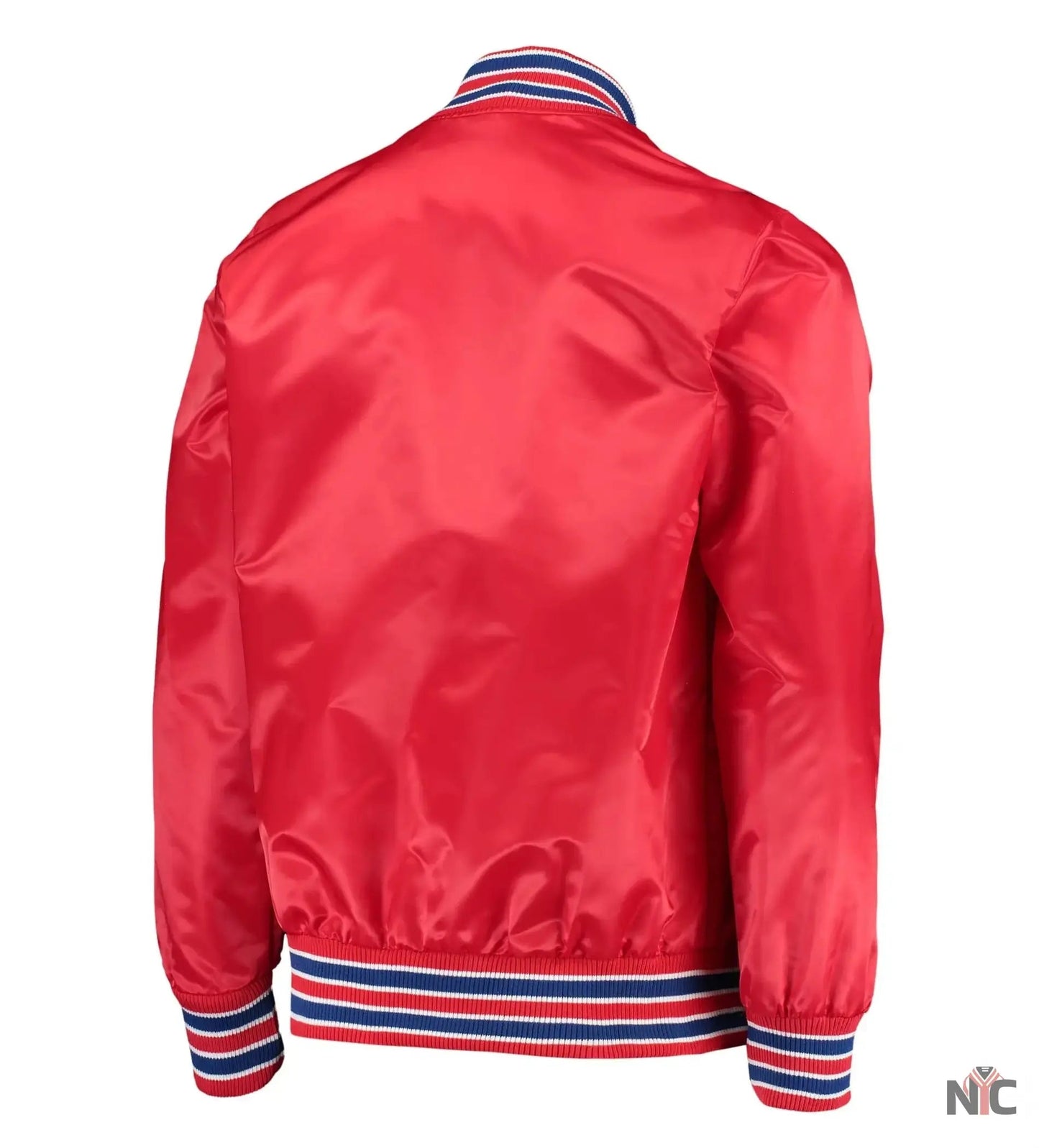 LA Clippers The Diamond Classic Red Satin Varsity Jacket