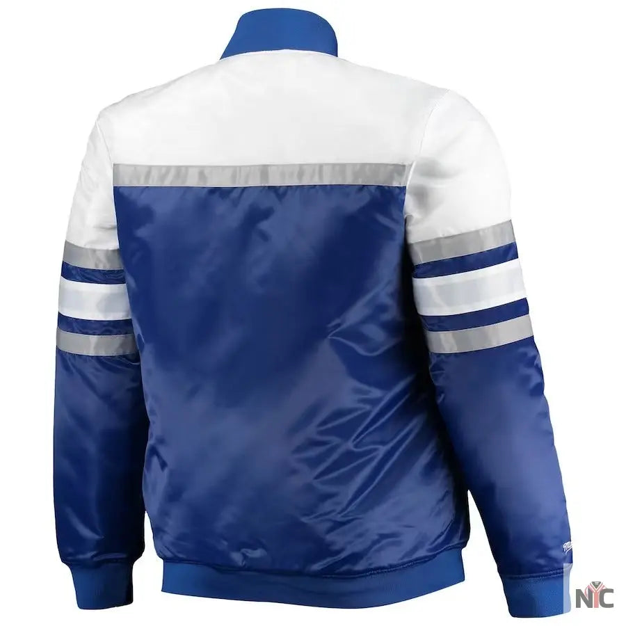 LA Dodgers Coaches Royal Blue And Gray Varsity Jacket