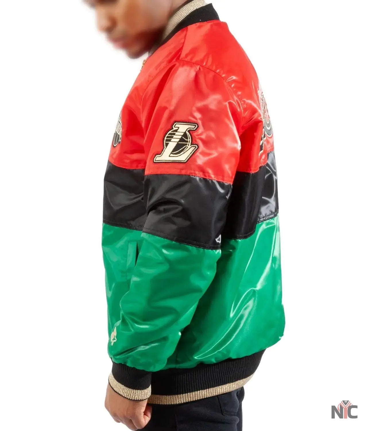 LA Lakers 75th Anniversary Satin Color Block Jacket