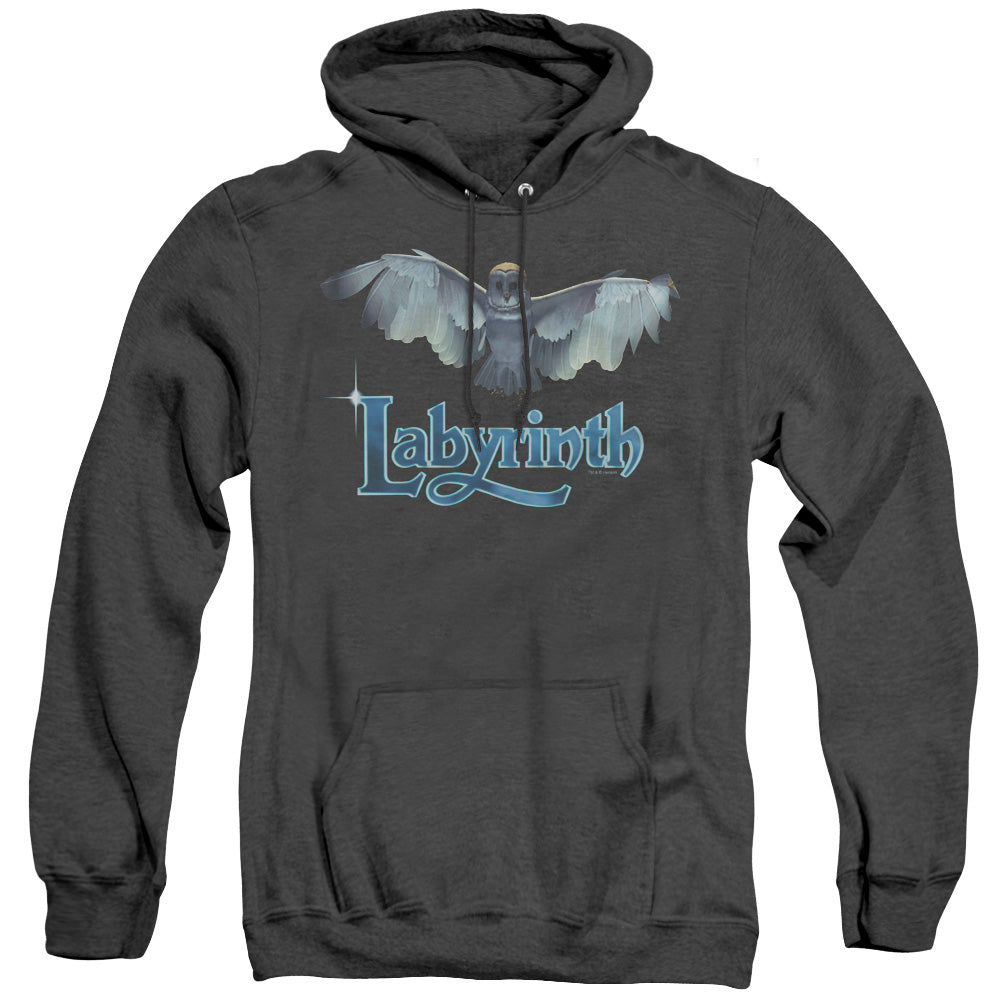 Labyrinth Title Sequence Mens Heather Hoodie Black Officially Licensed