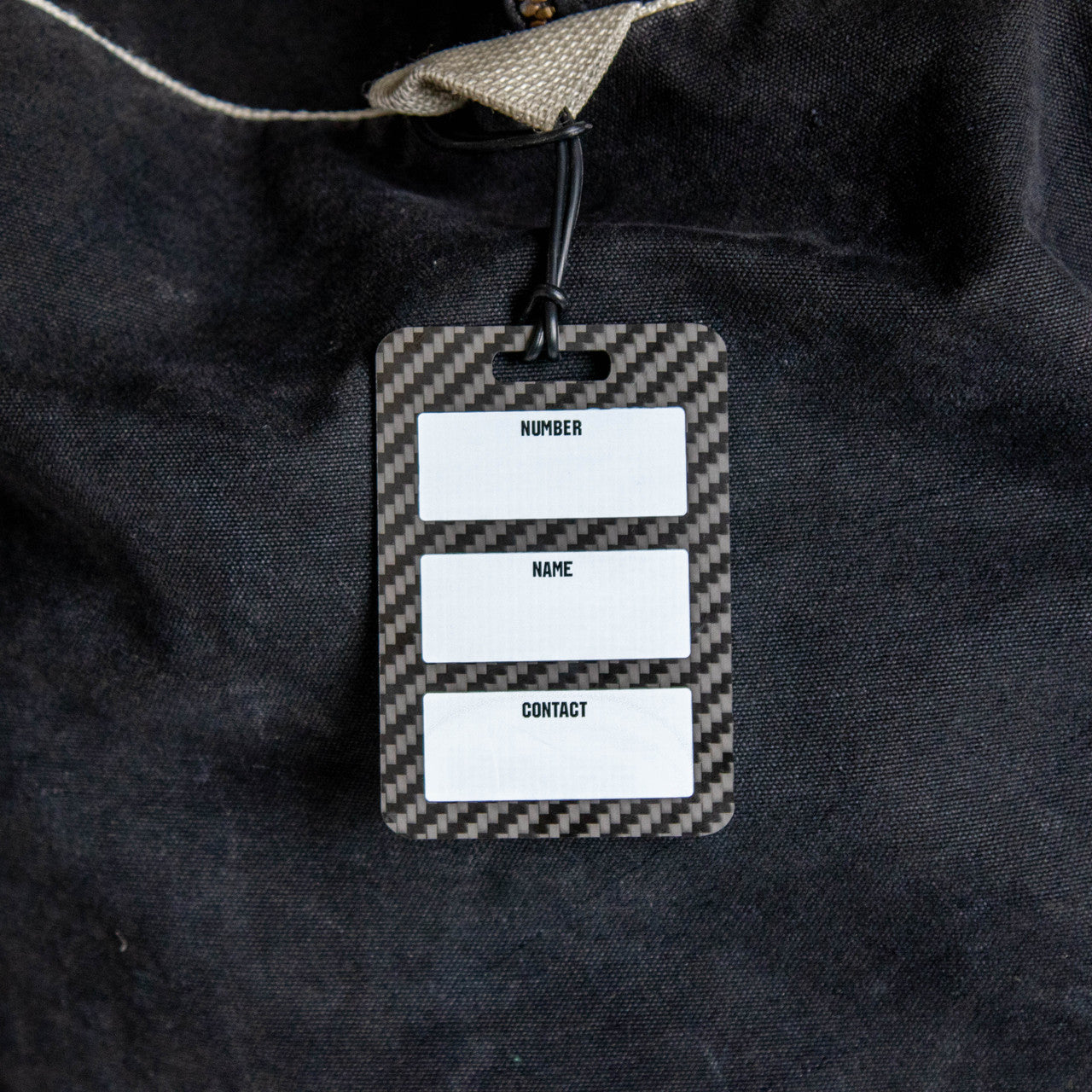 Carbon Fiber Hockey Bag / Luggage Tag