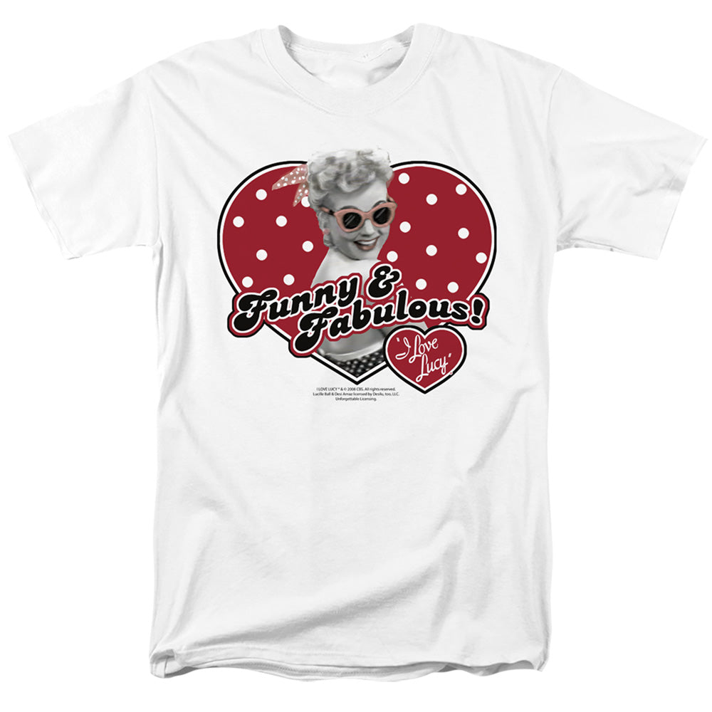 I Love Lucy Funny And Fabulous Mens T Shirt White Officially Licensed
