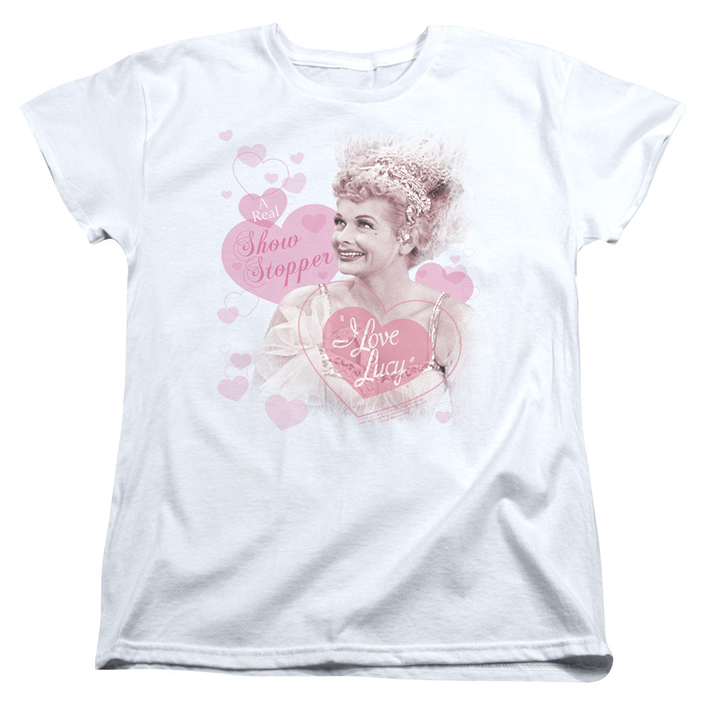 I Love Lucy Show Stopper Womens T Shirt White Officially Licensed