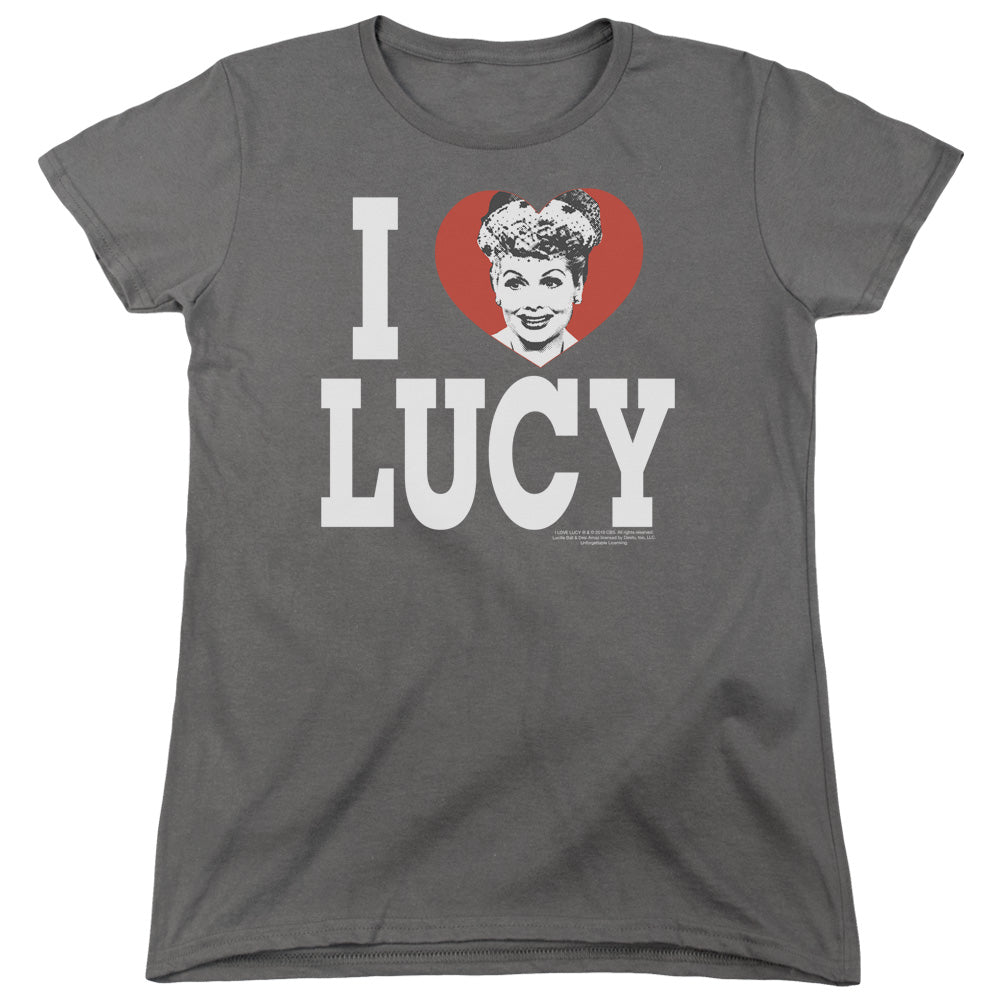 I Love Lucy I Love Lucy Womens T Shirt Charcoal Officially Licensed