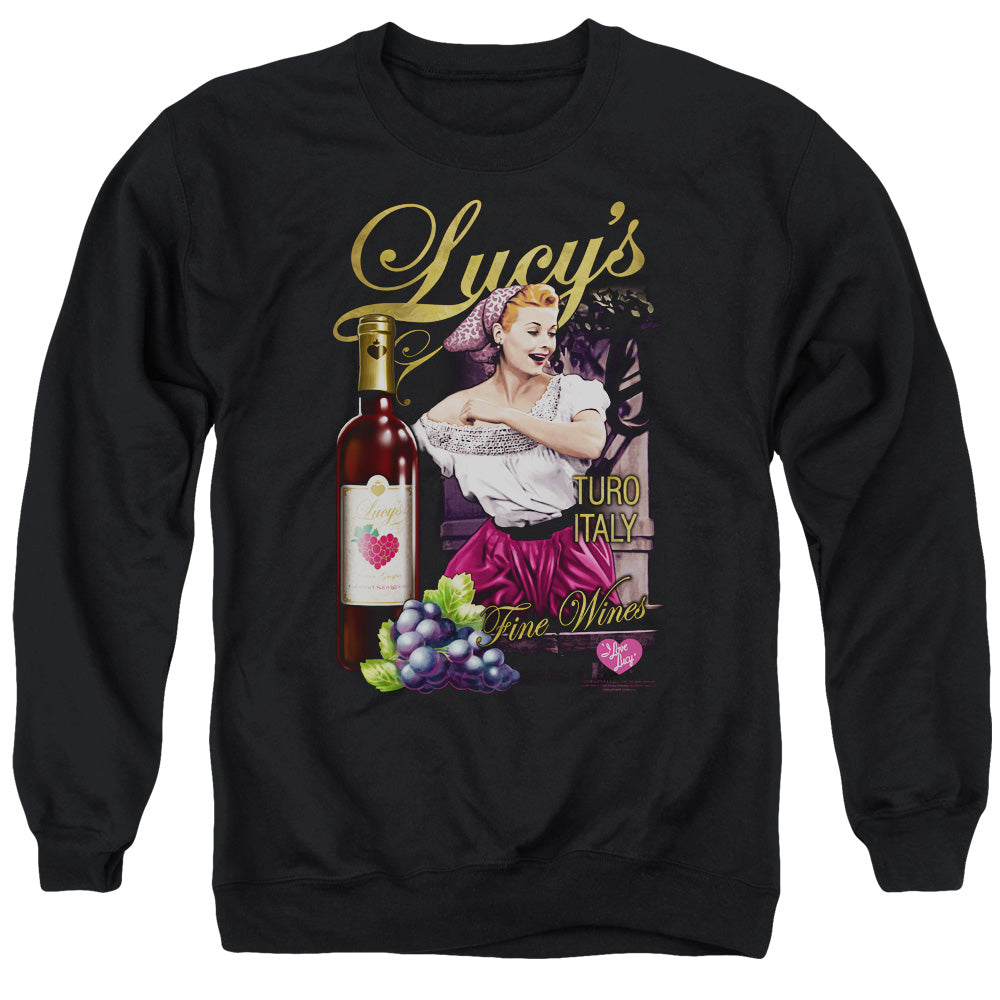 I Love Lucy Bitter Grapes Mens Crewneck Sweatshirt Black Officially Licensed