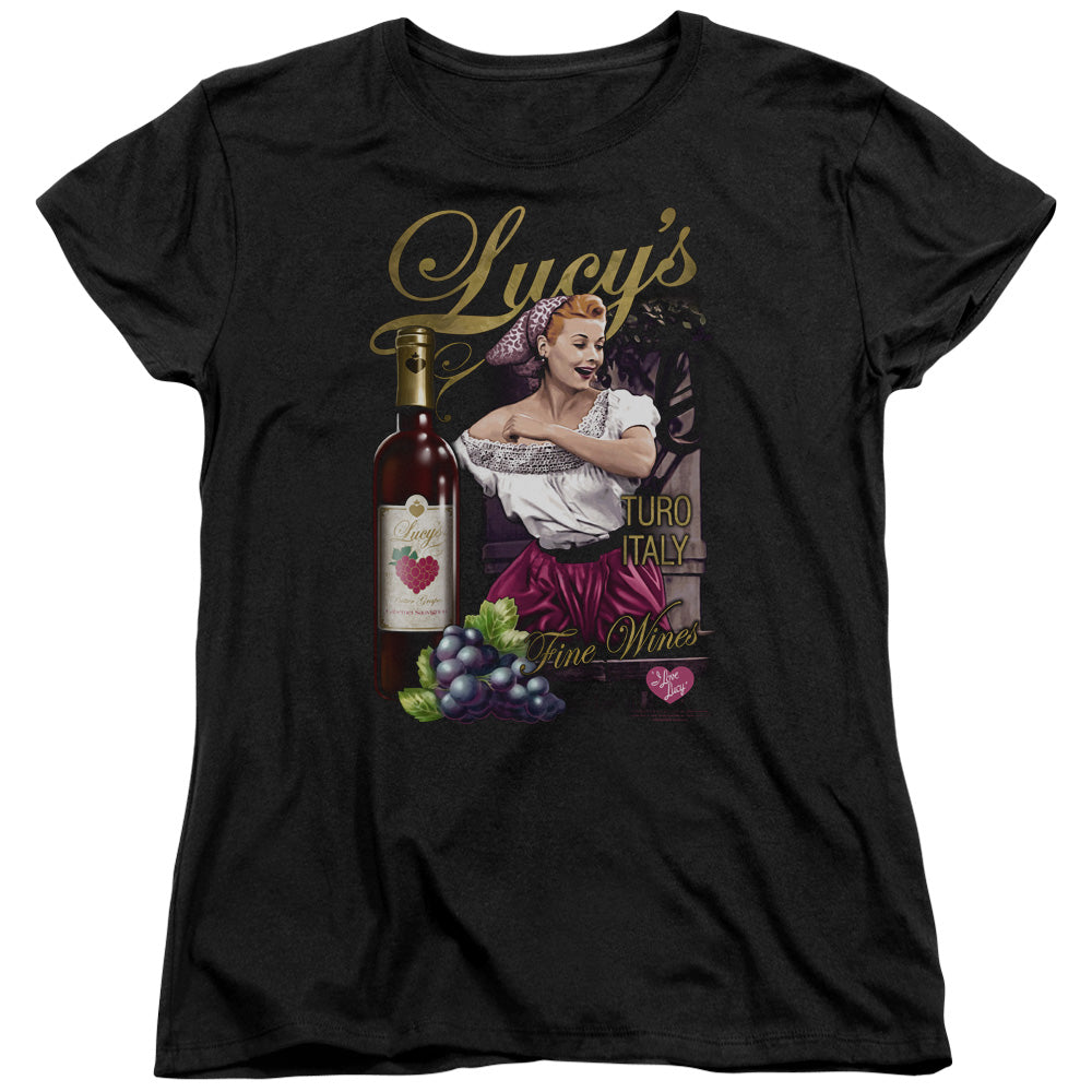 I Love Lucy Bitter Grapes Womens T Shirt Black Officially Licensed