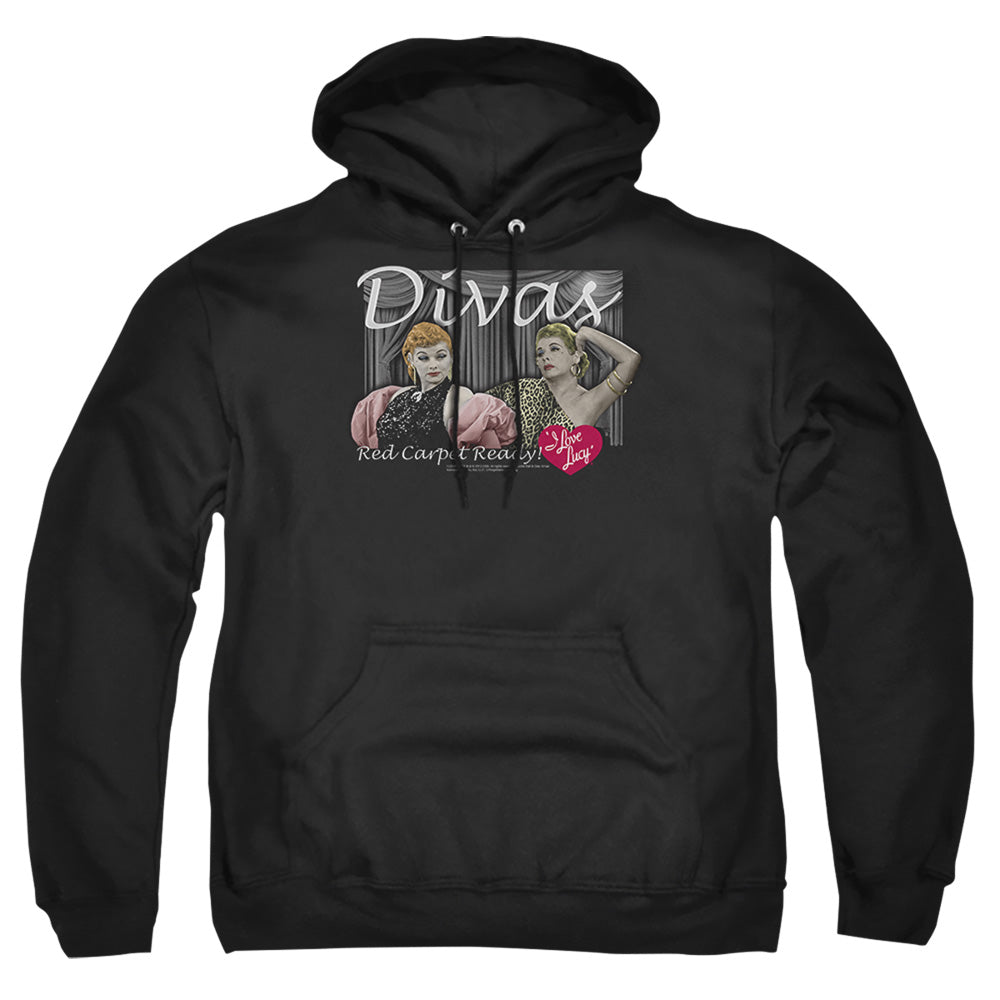 I Love Lucy Divas Mens Hoodie Black Officially Licensed