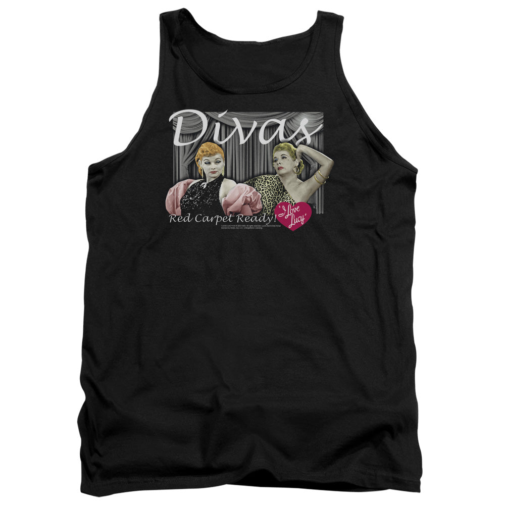 I Love Lucy Divas Mens Tank Top Shirt Black Officially Licensed