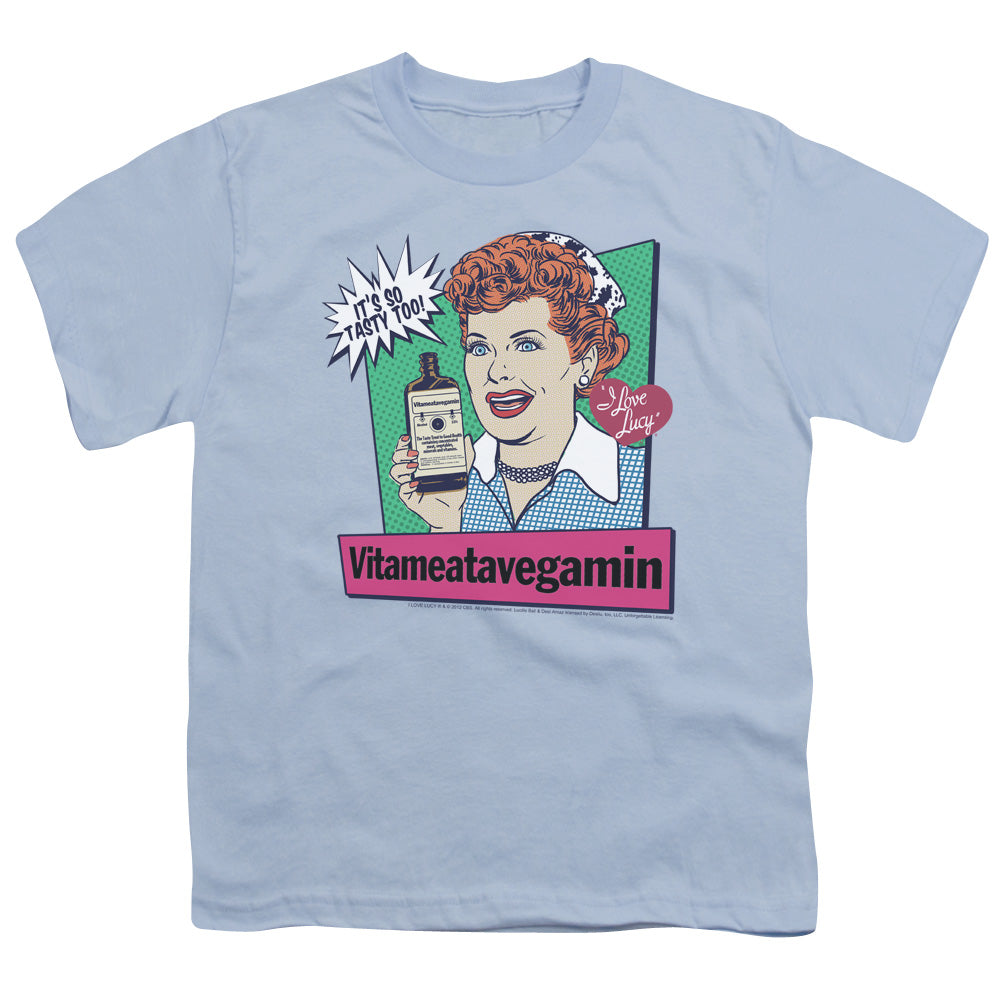 I Love Lucy Vita Comic Kids Youth T Shirt Light Blue Officially Licensed