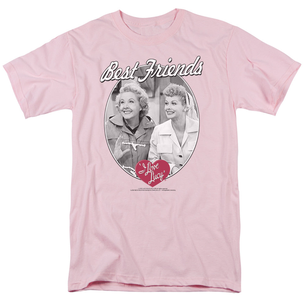 Lucy Best Friends Mens T Shirt Pink Officially Licensed